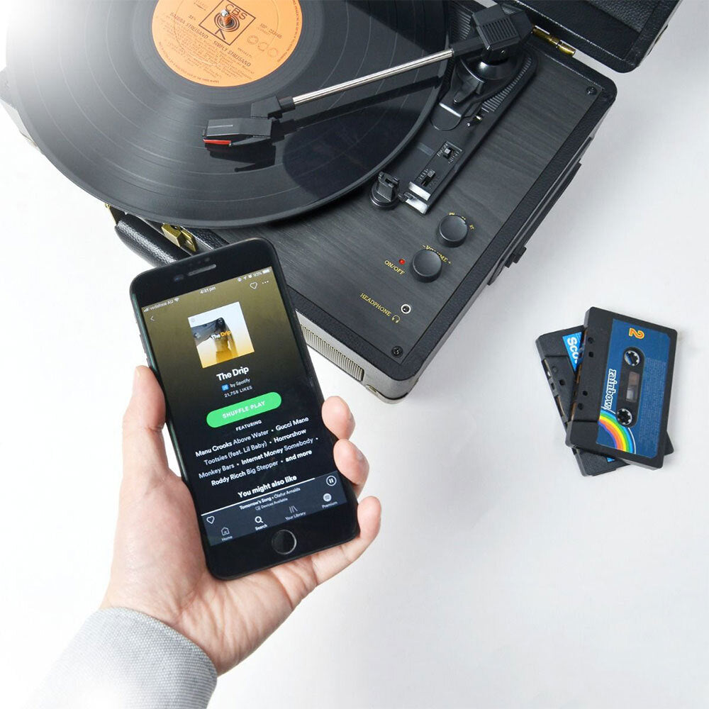 Mbeat Uptown Retro 2-in-1 Turntable Player