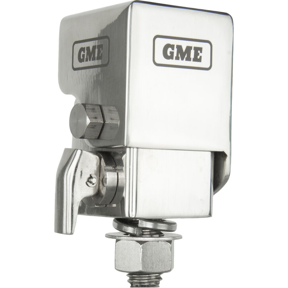 GME Stainless Steel 4 Adjustable Level Fold Down Antenna Mounting Bracket