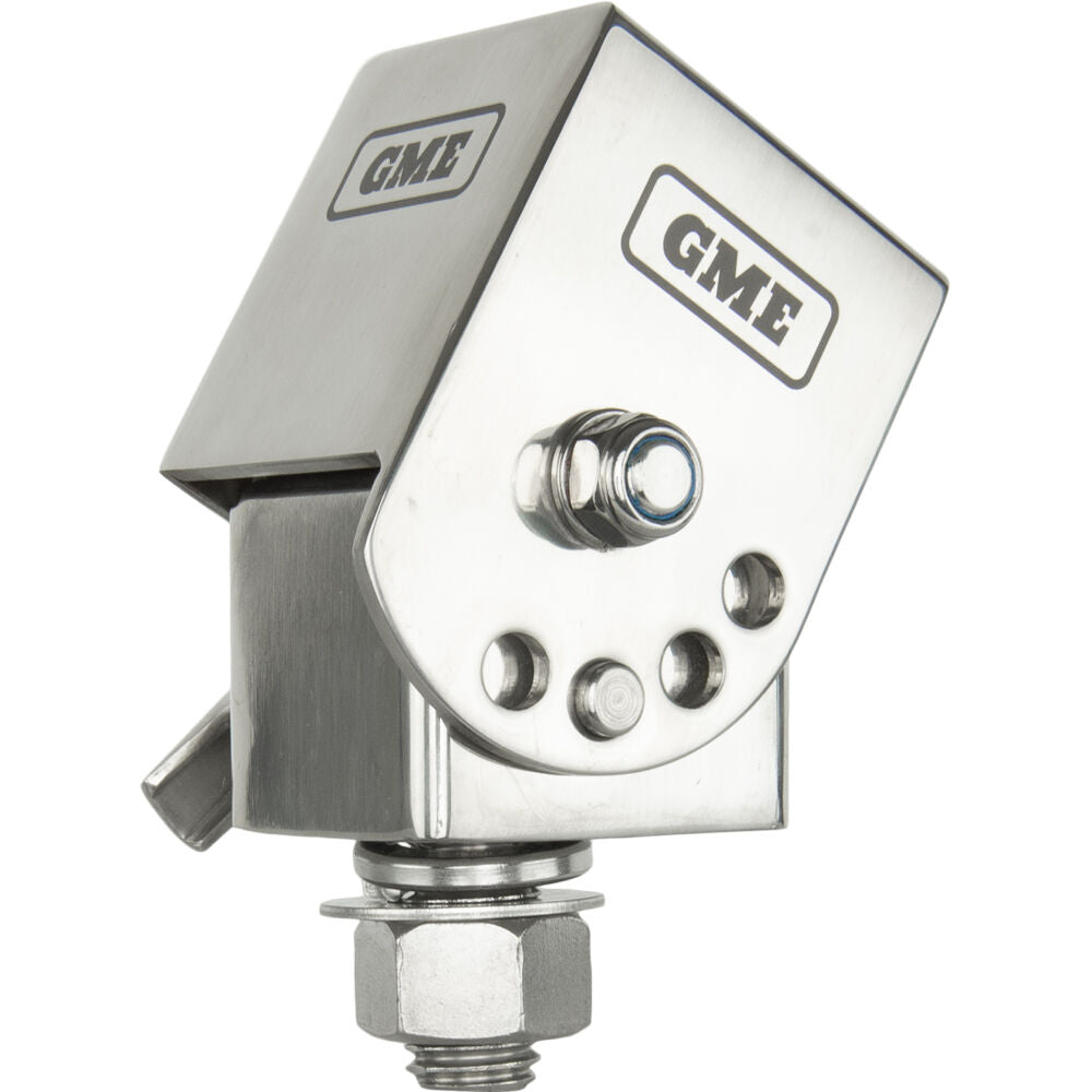 GME Stainless Steel 4 Adjustable Level Fold Down Antenna Mounting Bracket