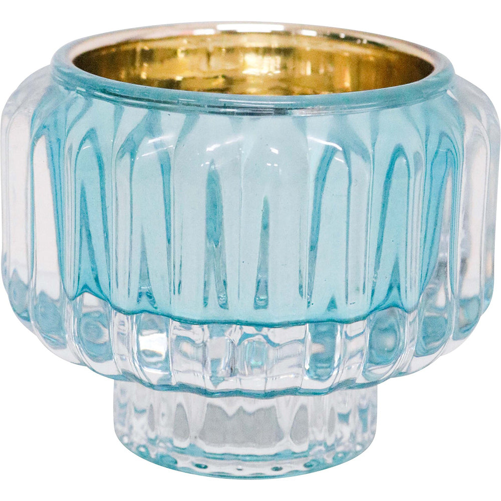 4PK LVD Candle Holder La Fiesta Decorative Lounge/Shelf Home Decor 7.5cm Aqua