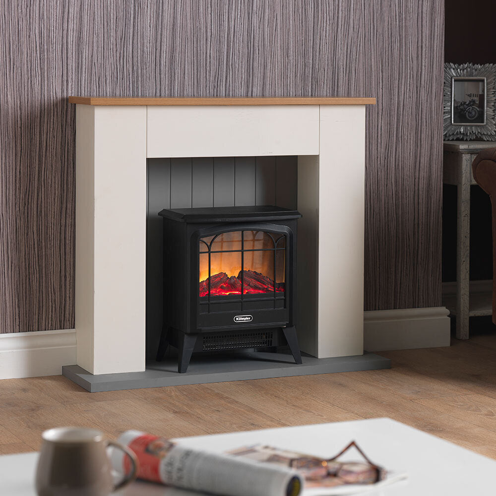Dimplex MCFSTV12 BK Optiflame 1.2kW LED Electric Microstove Fire Heater