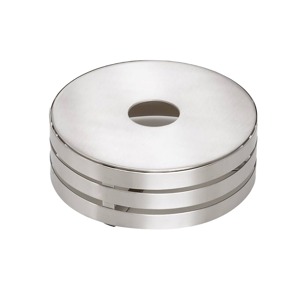 Blomus Ringo Stainless Hot Plate Tea Warmer For Asia Steel Teapot Round Silver