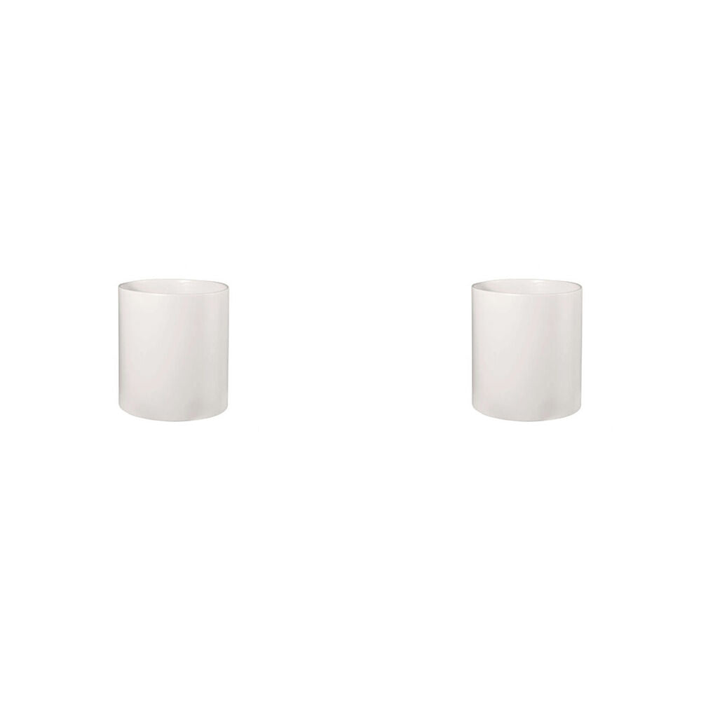 2PK Blomus Tealight Candle Holder Replacement Glass Decor Cylinder White
