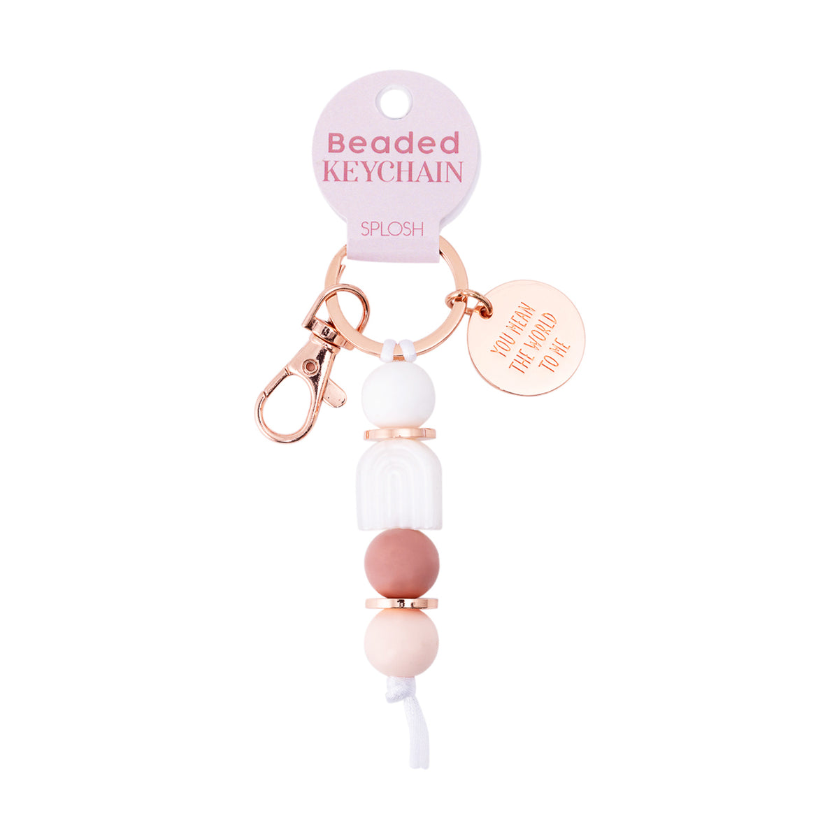 2PK Splosh Mothers Day World Silicone Keyring Hanging Keychain 11cm