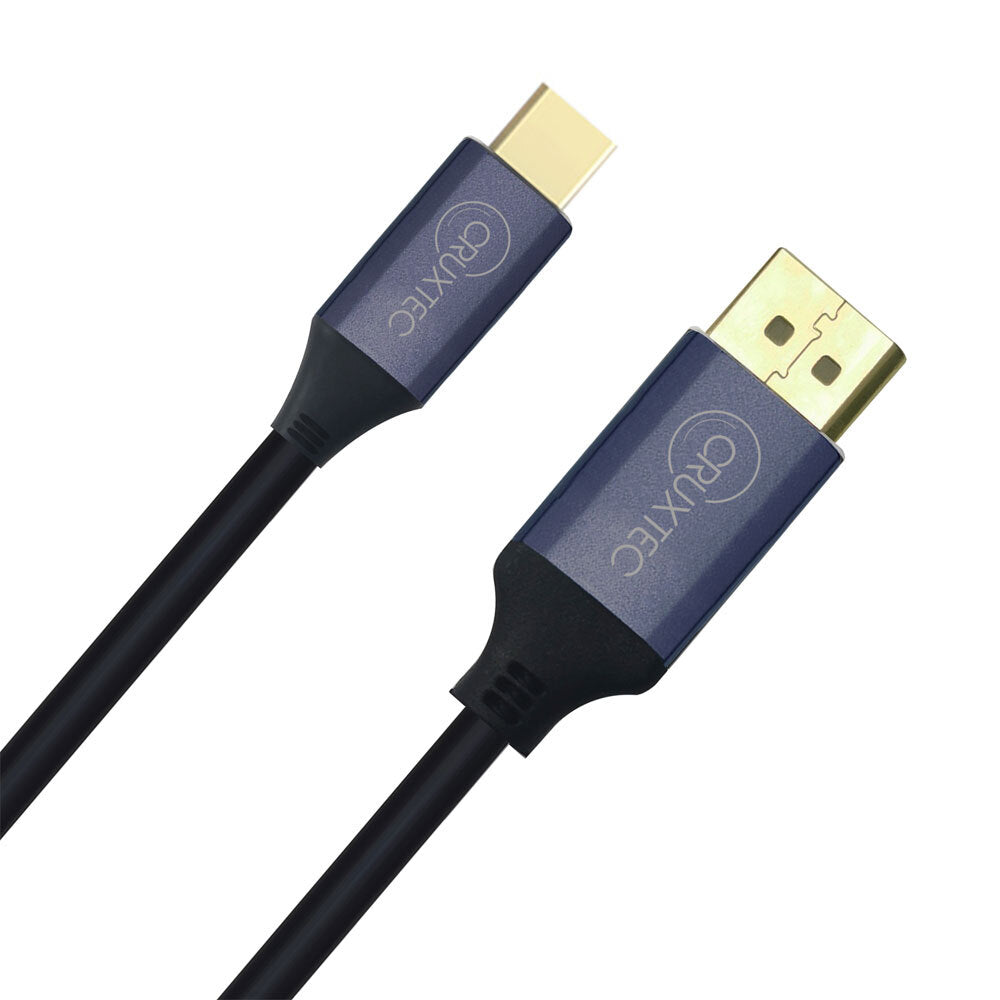 Cruxtec Mini Displayport Male to Displayport Male Cable 2m Black 4K/60Hz