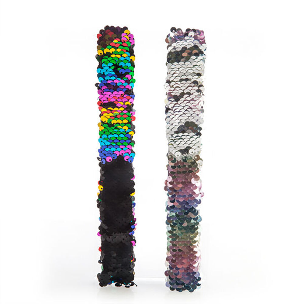 MDI Reversible Sequin Snap Wrist Band Bracelet Kids Accessory Assorted
