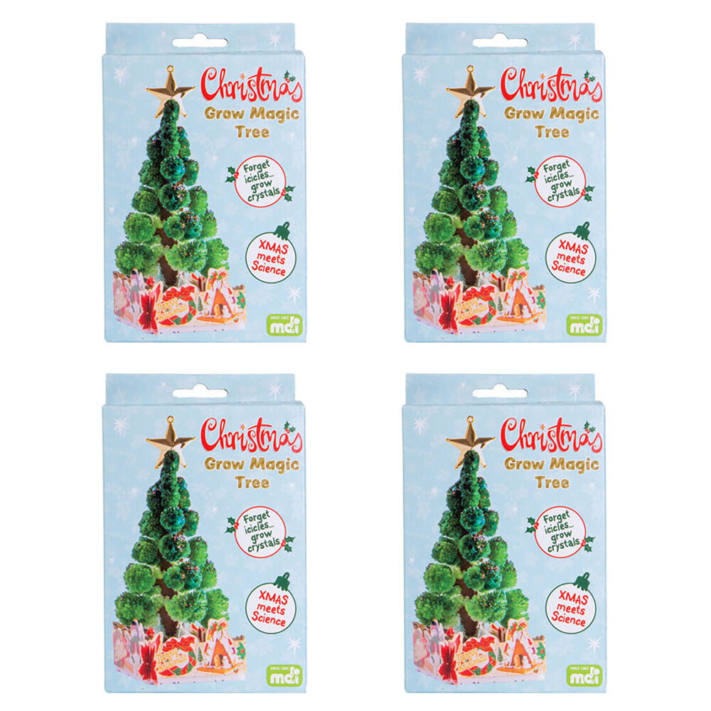 4PK MDI Grow Magic Christmas Tree Educational Experiment Kids Toy Kit