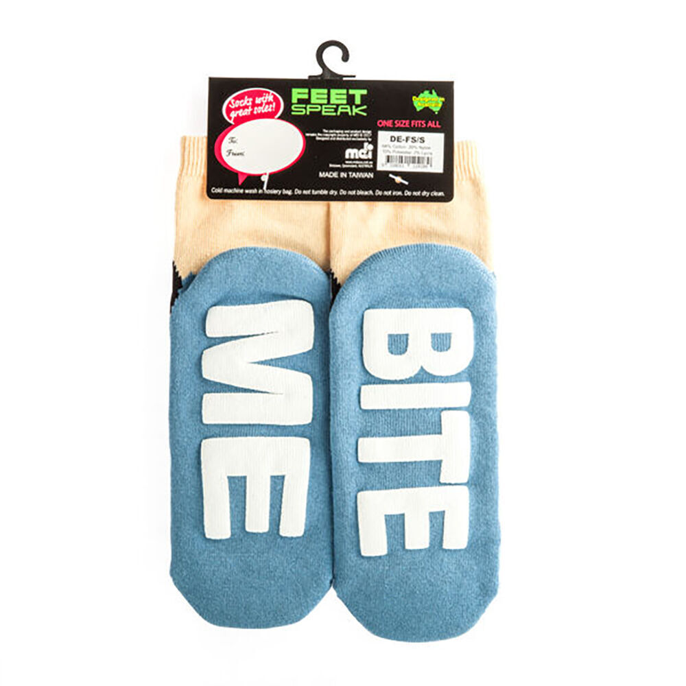 2PK Feet Speak Shark Bay Women's Casual Crew Socks Blue One-Size