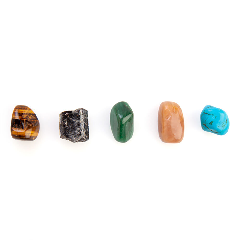6PK Wishstone Gemstone Set Soothing Good Luck Wellness Spiritual Stone
