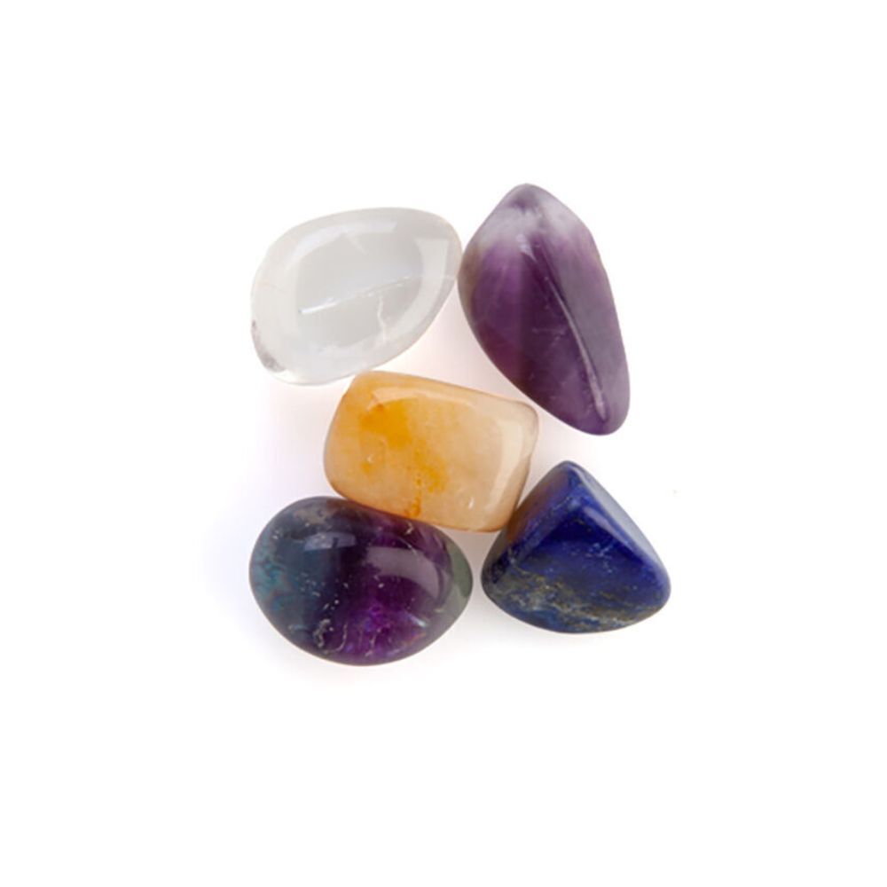 6PK Wishstone Gemstone Set Holistic Power Wellness Stone