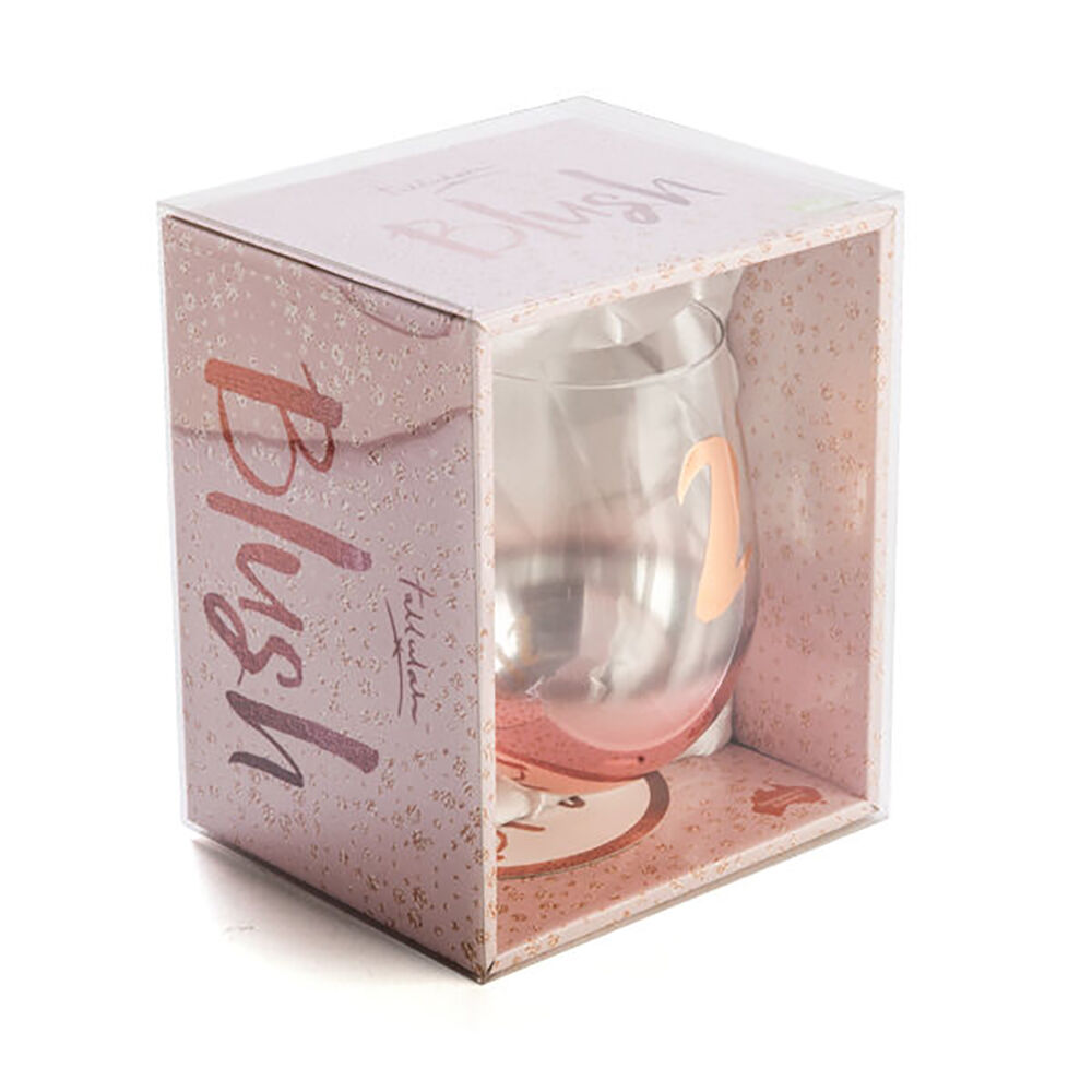Tallulah Blush Stemless Wine Glass Drinkware Clear - 21st Birthday