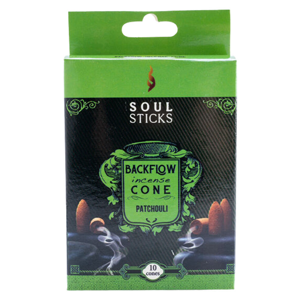 6x 10pc Wild Scents Soul Sticks Backflow Incense Cones - Patchouli