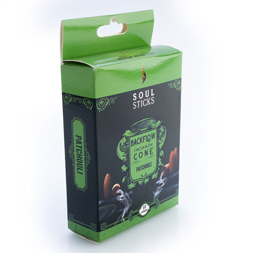 6x 10pc Wild Scents Soul Sticks Backflow Incense Cones - Patchouli