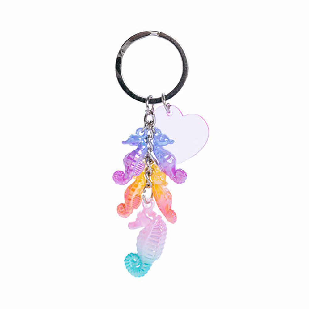 8PK Aquaworld Keychain Seahorse Ocean Animal Mini Bag Charm 9.8x2.1cm Assorted