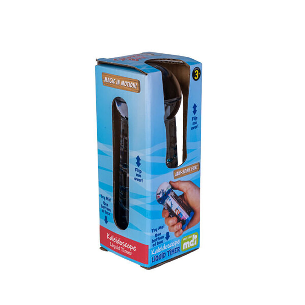 2PK Shark Bay Liquid Timer Kaleidoscope Shark Sensory Motion Toy 5x13cm
