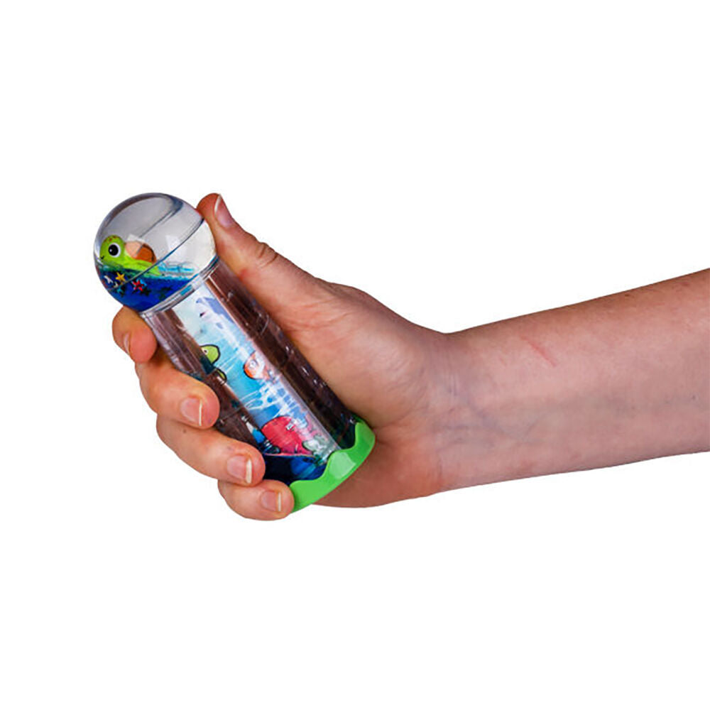 2PK Aquaworld Liquid Timer Kaleidoscope Turtle Sensory Relax Toy 5x13cm