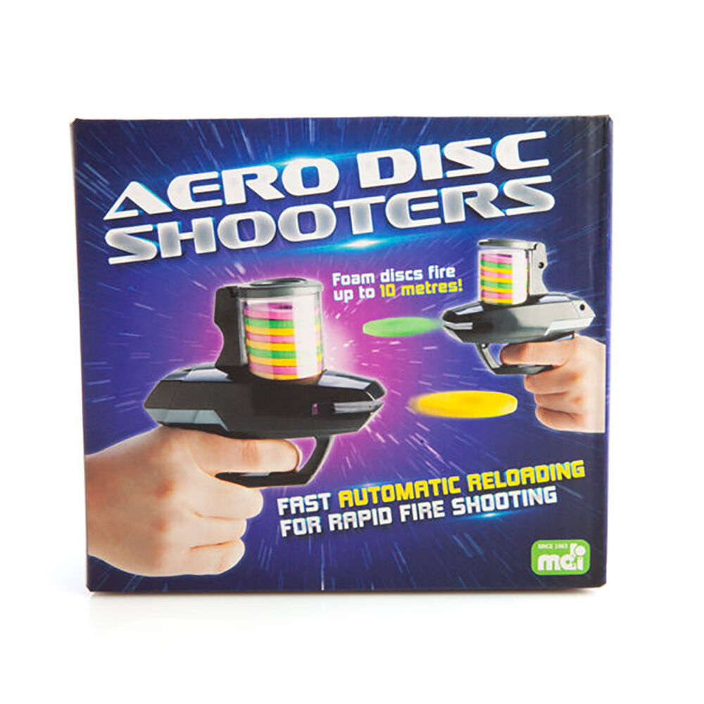 2PK Mdi Aero Disc Shooters Foam Disc Launcher Toy Blaster Kids 8y+