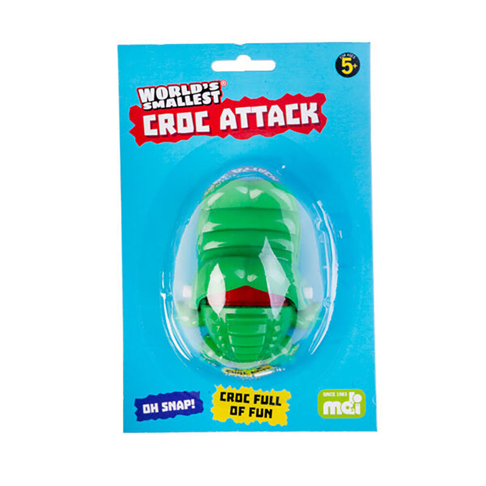 4PK Worlds Smallest Croc Attack Keyring/Keychain Miniature Toy Kids/Children 5+