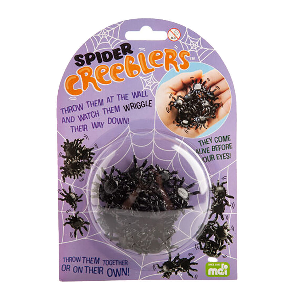6PK MDI Creeblers Spider Crawlies Kids Sensory/Tactile Play Toy Black 3y+