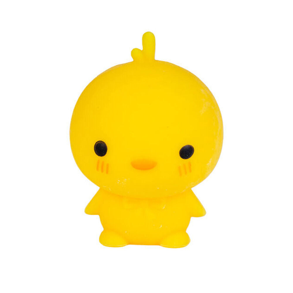 6PK Smooshos Yellow Baby Chicken Squishy Ball Childrens Toy 6.1x5.4x7cm