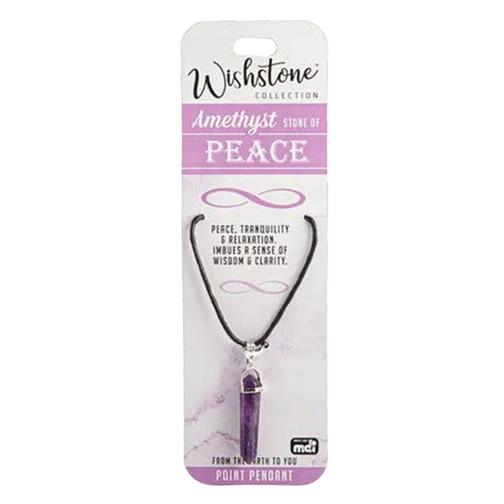 3PK Wishstone Collection Amethyst Stone of Peace Key Charm - Pink