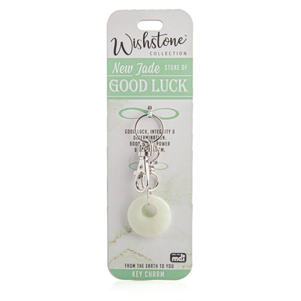 2PK Wishtone Collection New Jade Goodluck Key Charm 3x11.5cm - Green