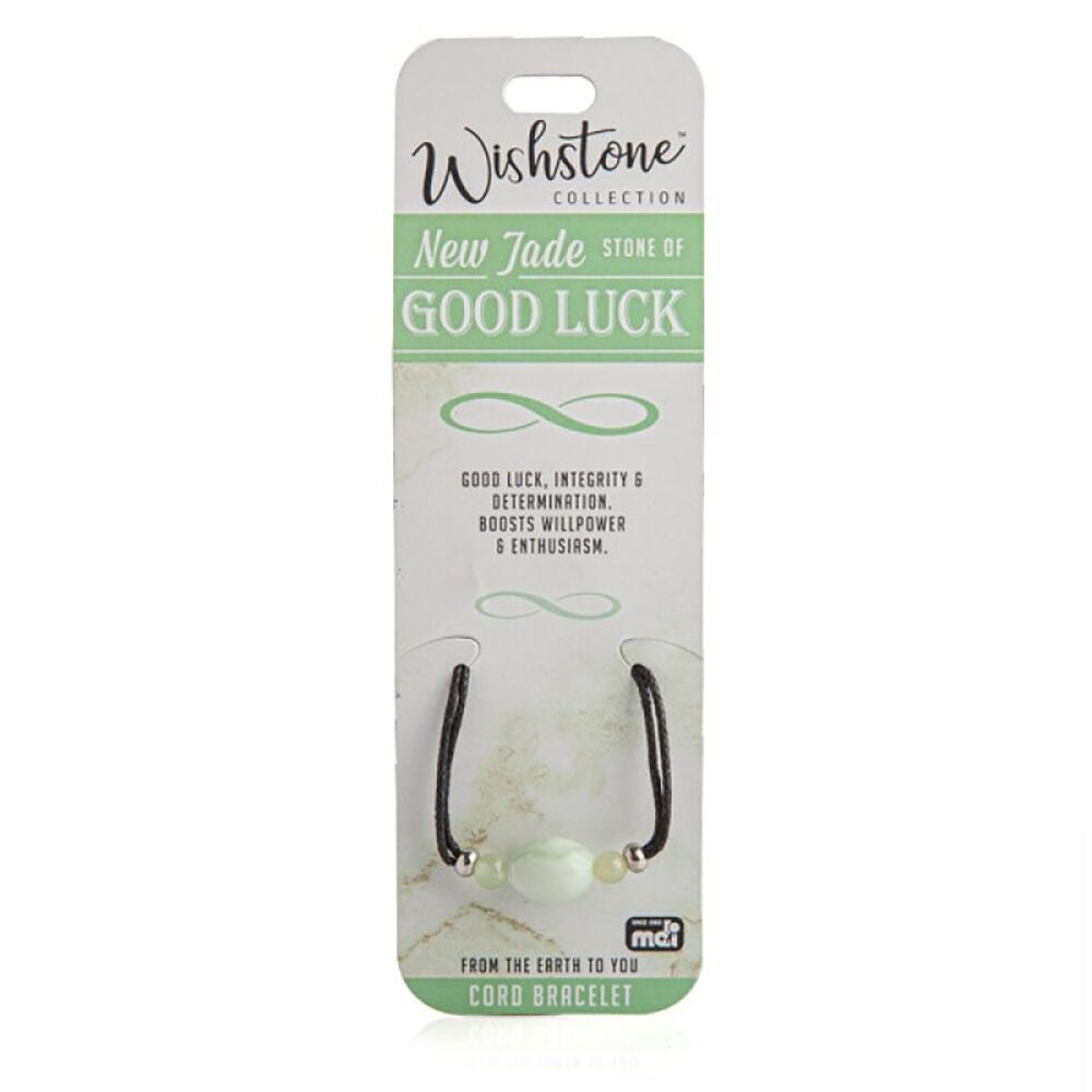 2PK Wishtone Collection New Jade Goodluck Cord Bracelet 5x9cm - Green