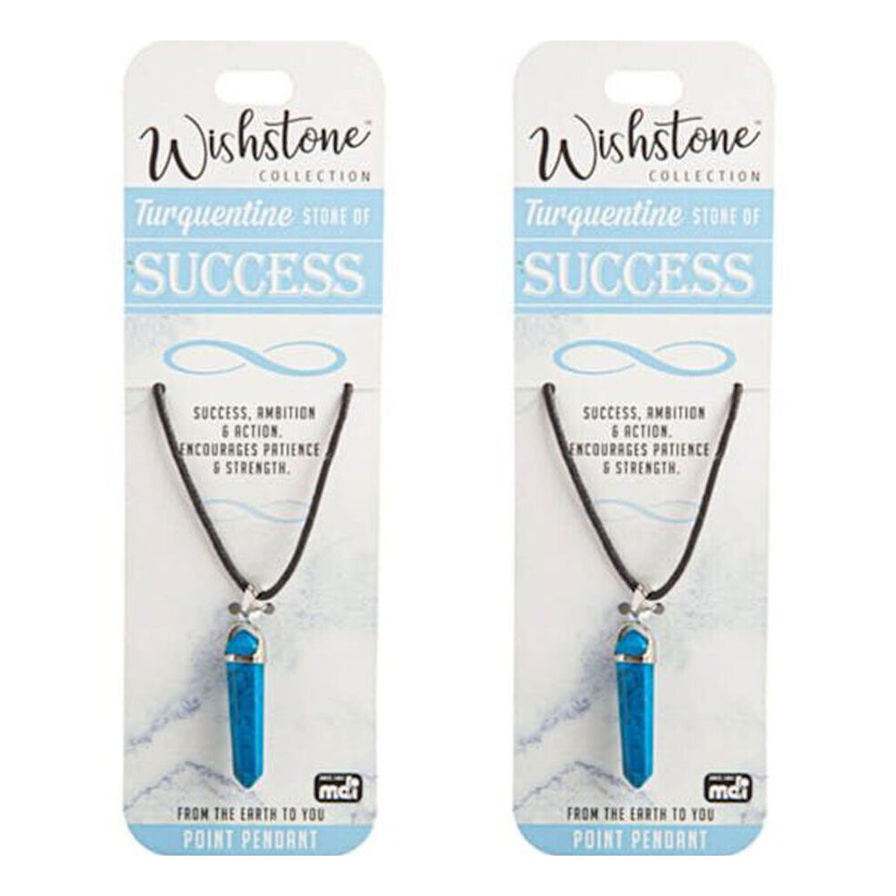 2PK Wishstone Turquentine Point Pendant Jewellery Necklace Women's Accessories