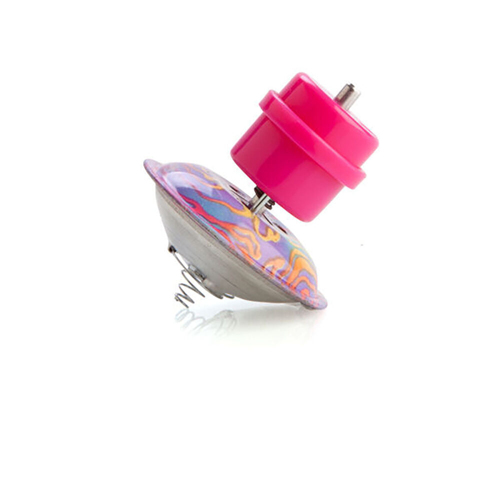 8PK MDI Metal Hopping Spinning Top Classic Retro Desk Toy 3.6x5.6cm