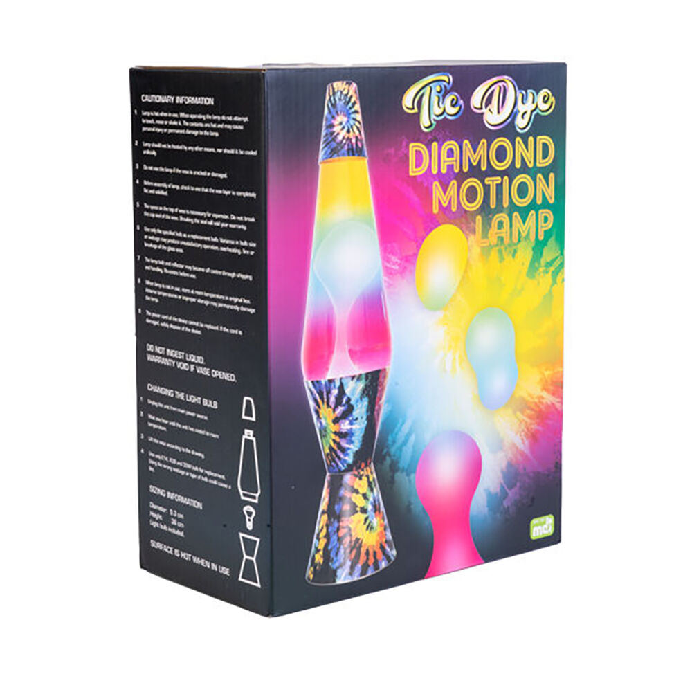 MDI Diamond Motion Lamp Bedside Tabletop Decor - Tie Dye
