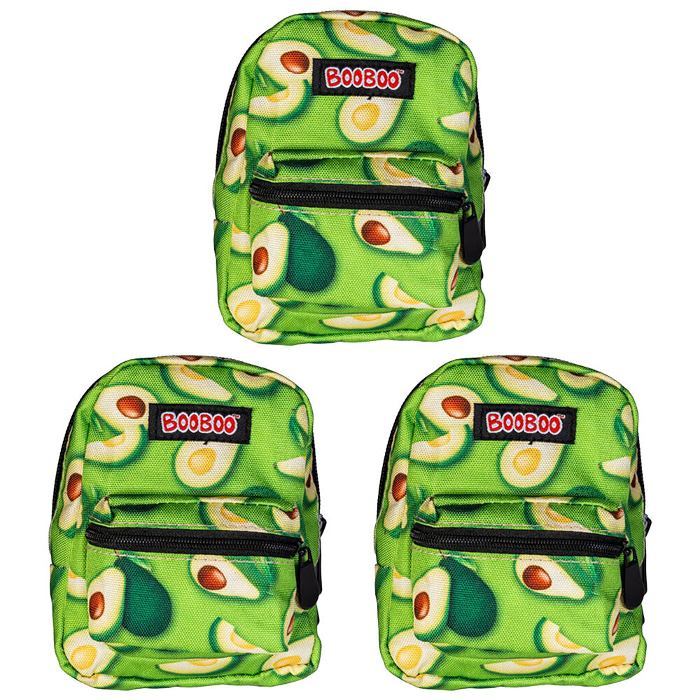 3PK MDI BooBoo Backpack Minis Avocado V2 11x15cm Kids/Children 3y+