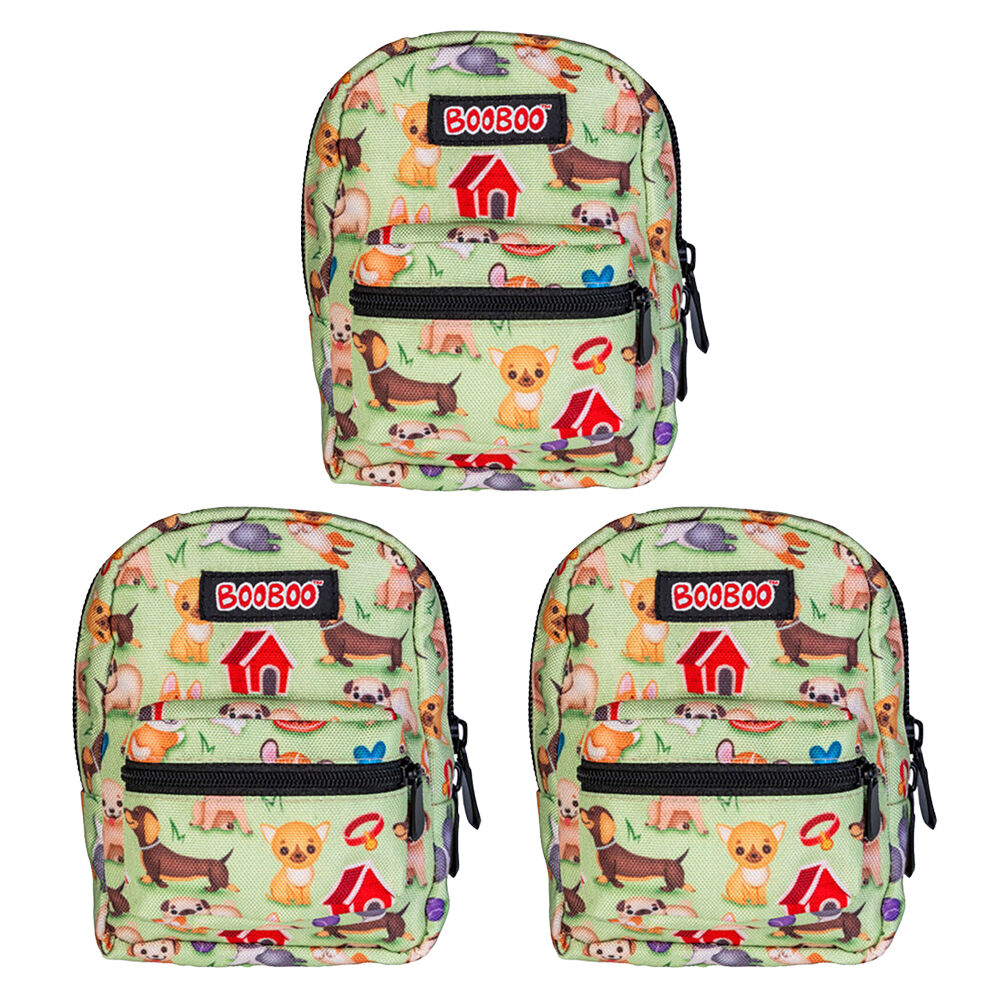 3PK MDI BooBoo Furever Pets Backpack Minis Dogs 11x15cm 3y+