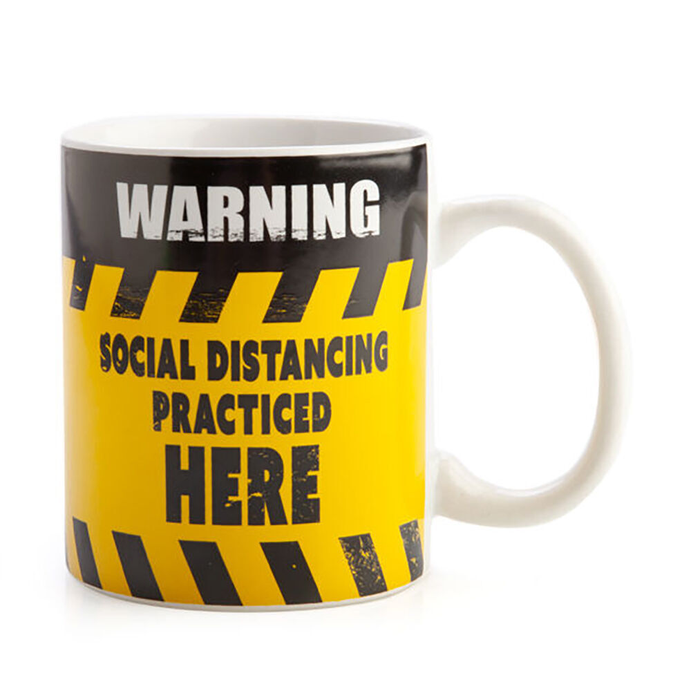 12PK MDI Ceramic Coffee Mug Drinkware 115x95mm - Social Distance Practice