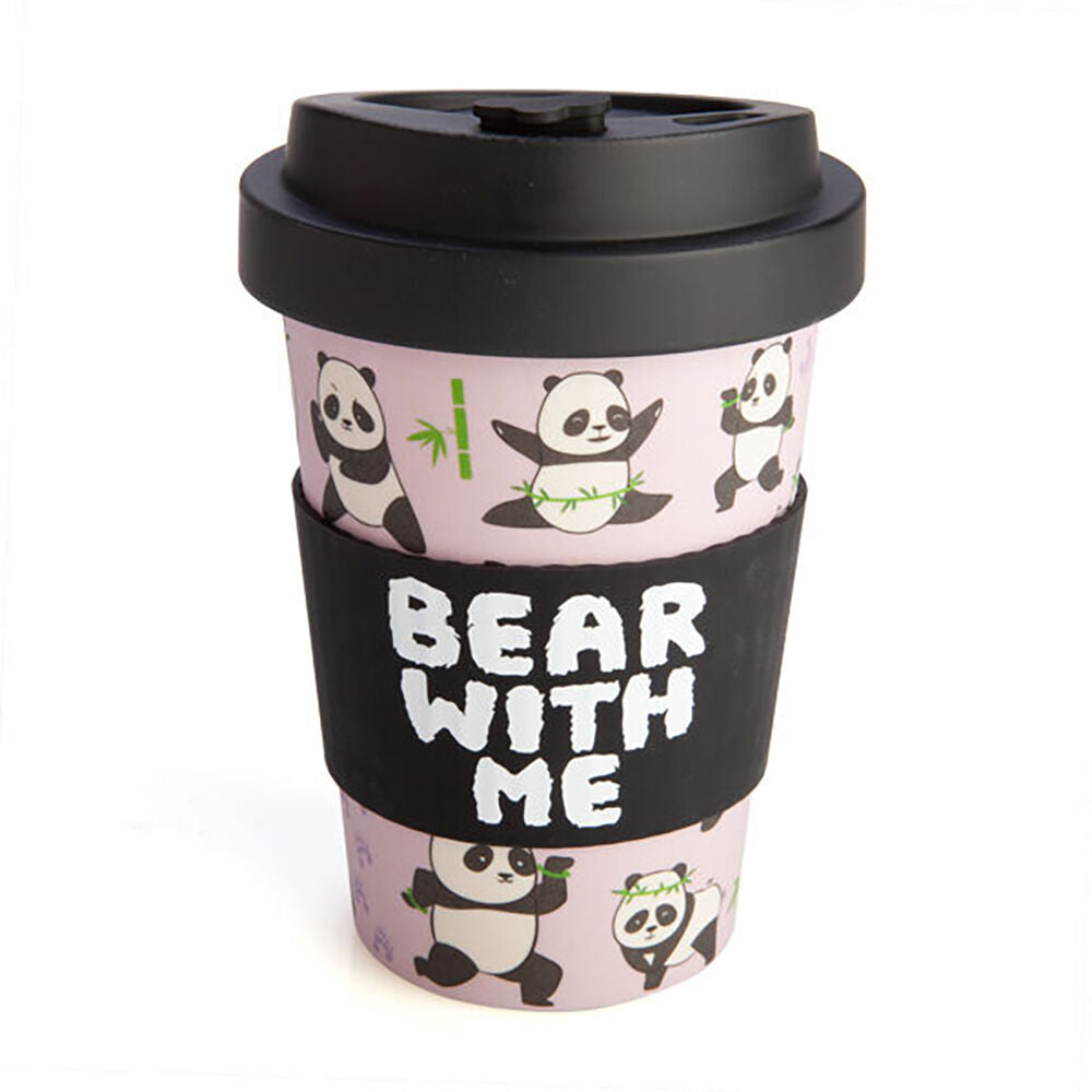 2PK Panda Kingdom Eco-To-Go Bamboo 470ml Travel Cup 6.5x14.5cm Panda