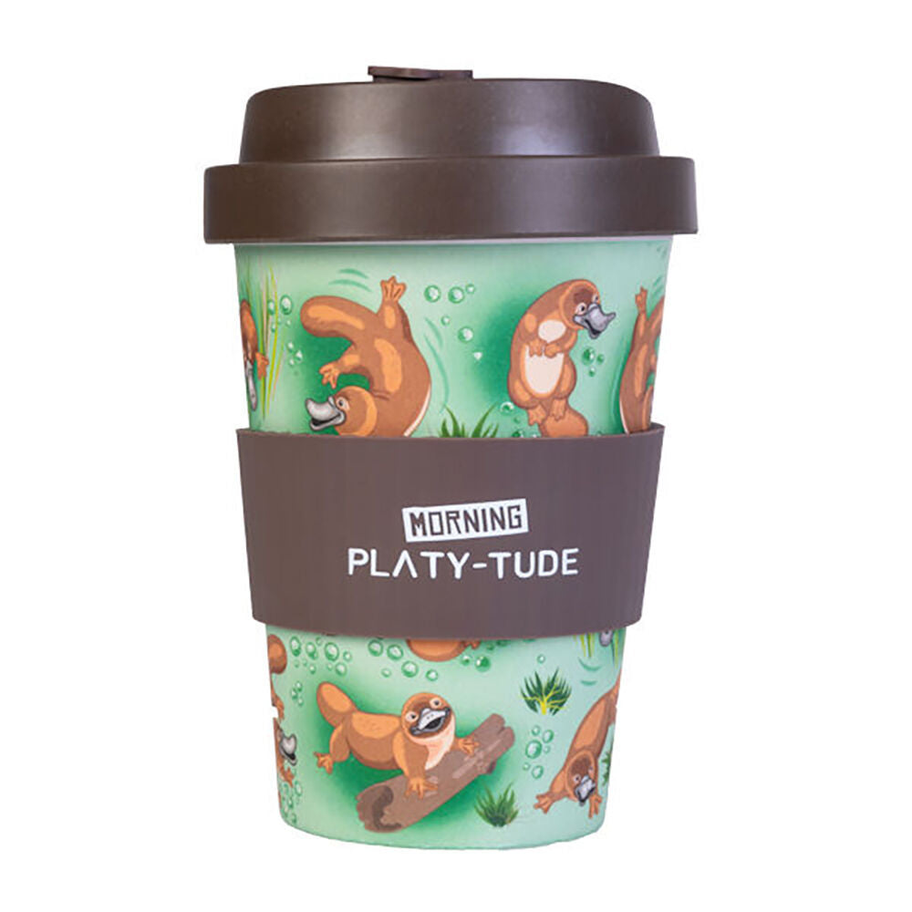 2PK Eco-To-Go Bamboo 470ml Travel Cup 6.5x14.5cm Platypus