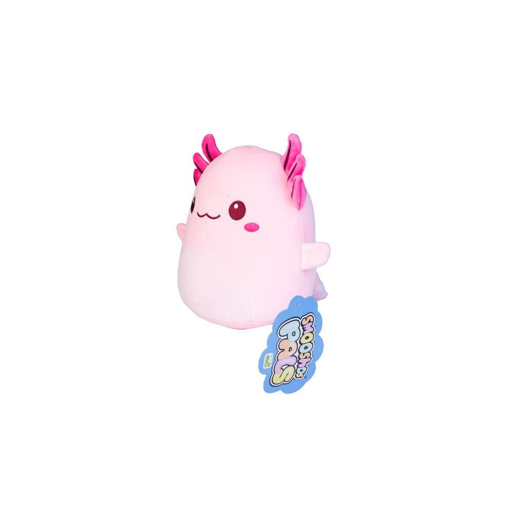 2PK Smooshos Pal Squishy Super Soft Velour Plushie Kids Toy 22x16x22cm Axolotl