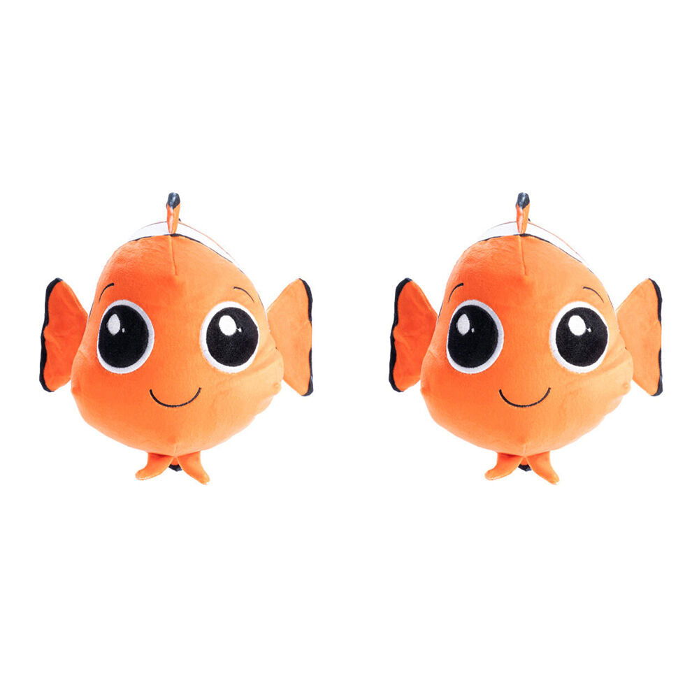 2PK Smooshos Pal Squishy Super Soft Velour Plushie Kids Toy 22x16x22cm Clownfish