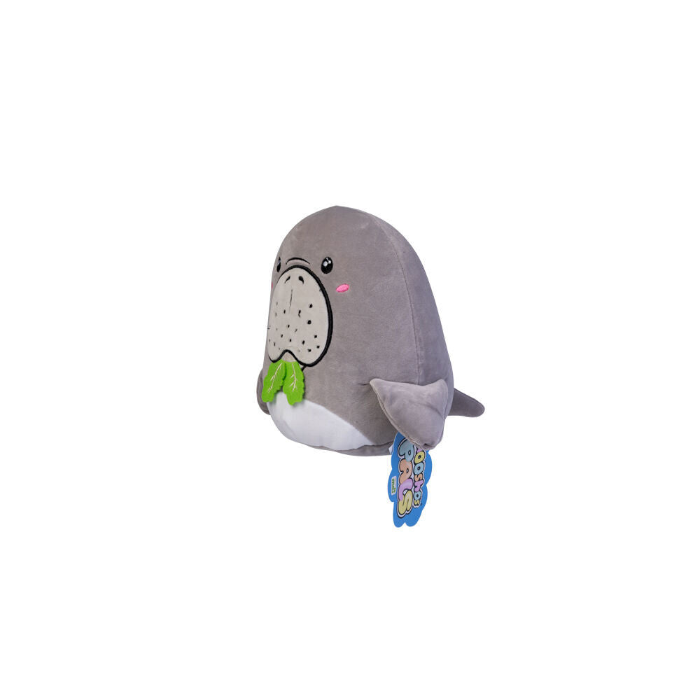 2PK Smooshos Pal Squishy Super Soft Velour Plushie Kids Toy 22x16x22cm Dugong