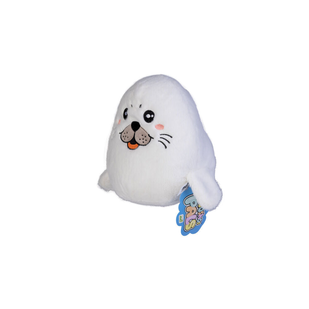 2PK Smooshos Pal Squishy Velour Plushie Kids Toy 22x16x22cm Harp Seal Pup