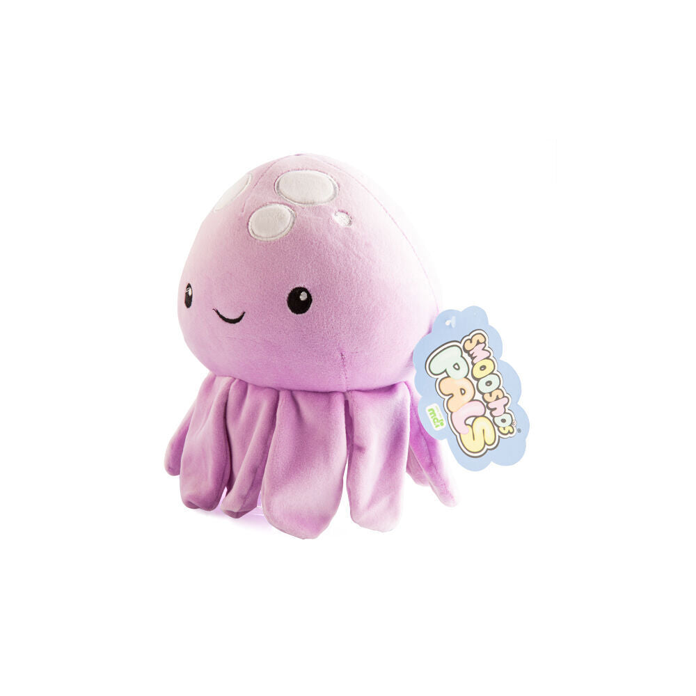 Smooshos Pal Squishy Super Soft Velour Plushie Kids Toy 22x16x22cm Jellyfish