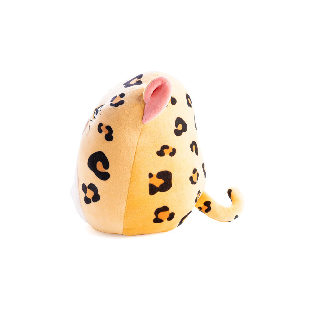 3PK Smooshos Pal Squishy Super Soft Velour Plushie Kids Toy 22x16x22cm Leopard