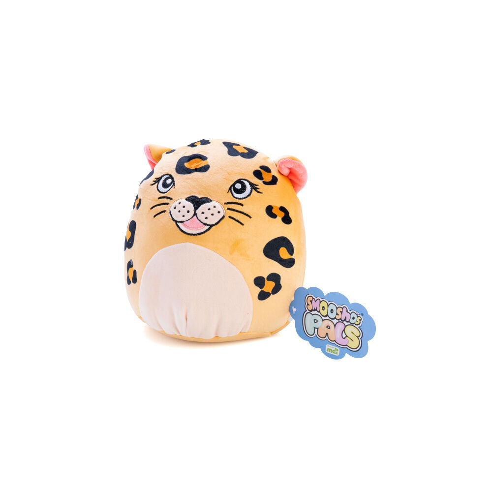 3PK Smooshos Pal Squishy Super Soft Velour Plushie Kids Toy 22x16x22cm Leopard