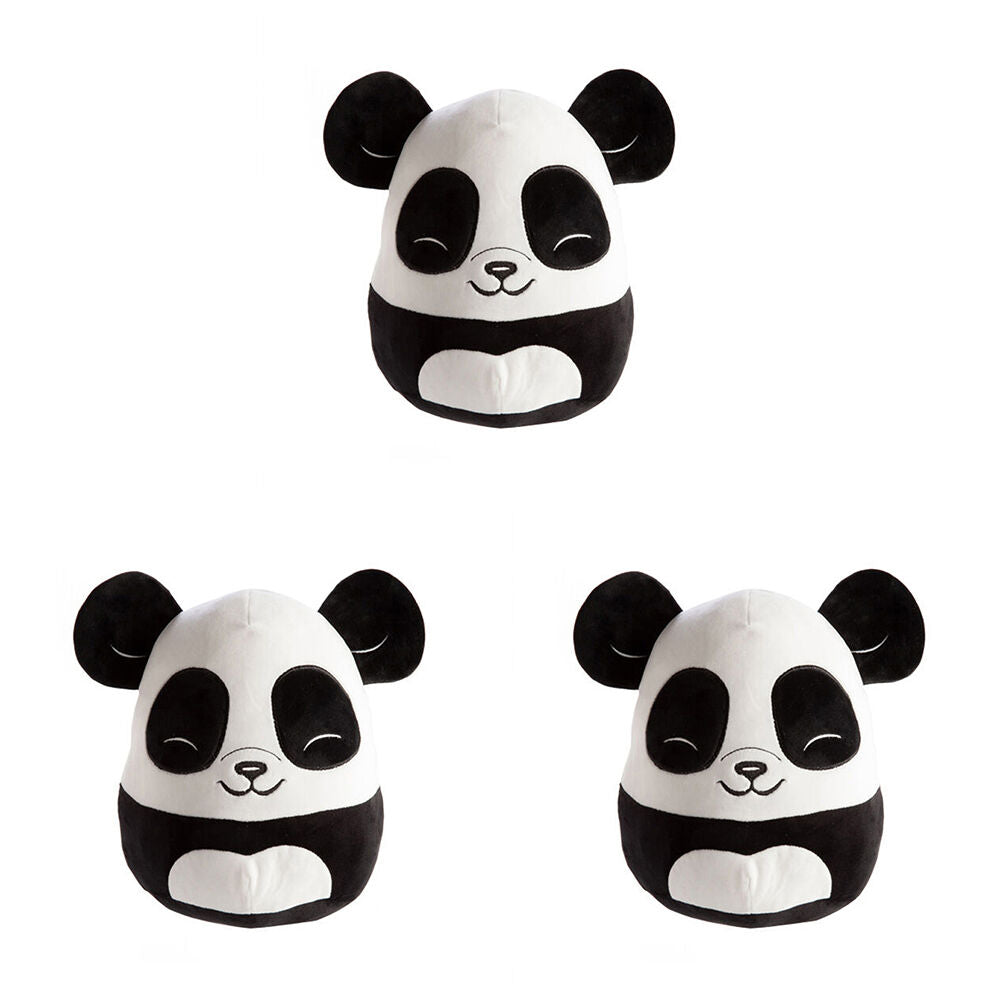 3PK Smooshos Pal Squishy Velour Plushie Kids Toy 22x16x22cm Panda Kingdom