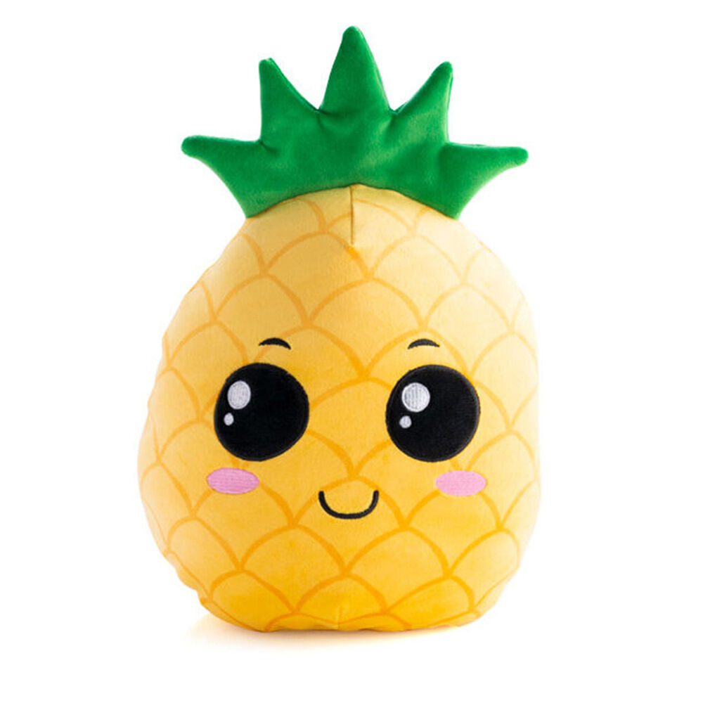 2PK Smooshos Pal Squishy Super Soft Velour Plushie Kids Toy 22x16x22cm Pineapple