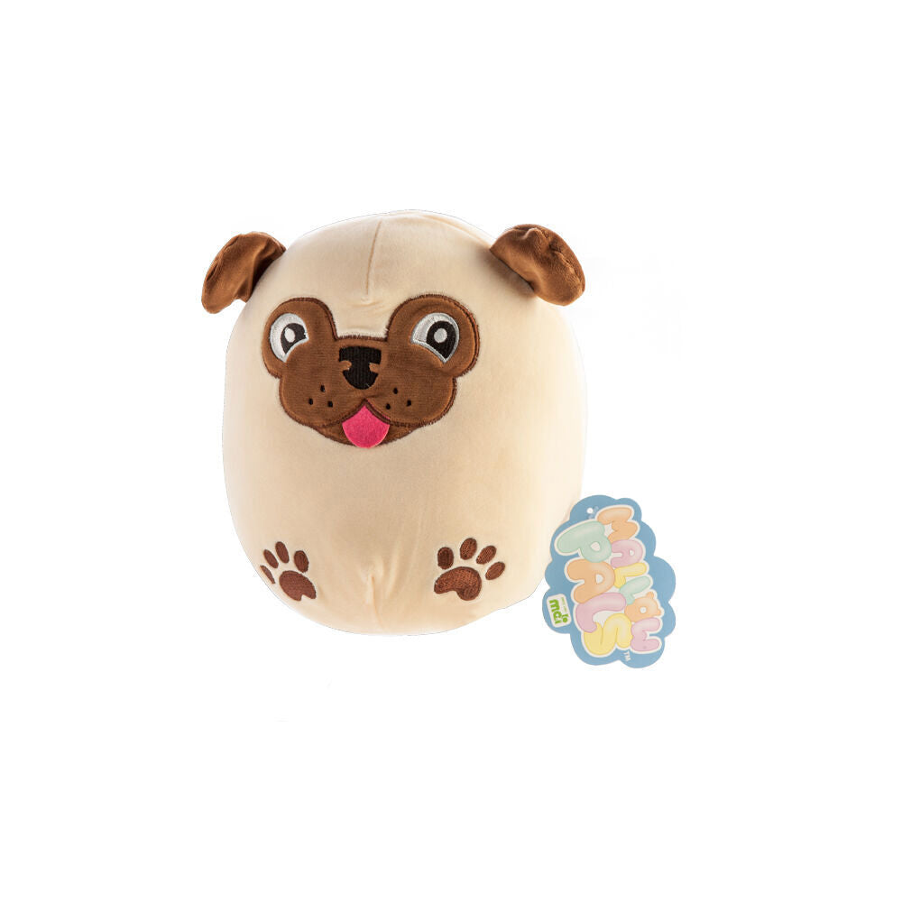 Smooshos Pal Squishy Super Soft Velour Plushie Kids Toy 22x16x22cm Pug