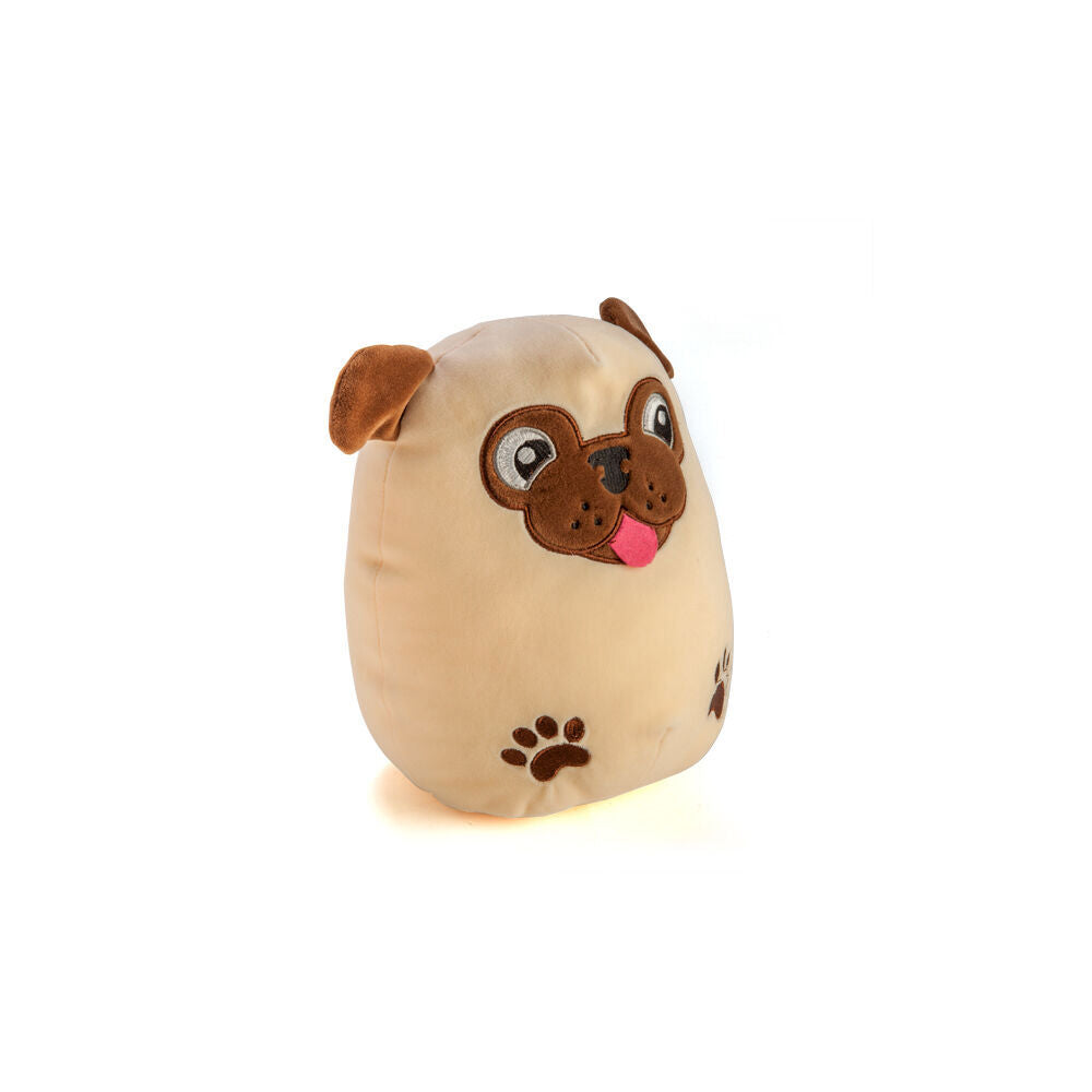 Smooshos Pal Squishy Super Soft Velour Plushie Kids Toy 22x16x22cm Pug
