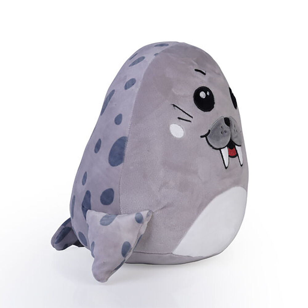 Smooshos Pal Cushion Plush Stuffed Animal Pillow Walrus 22x16cm Grey