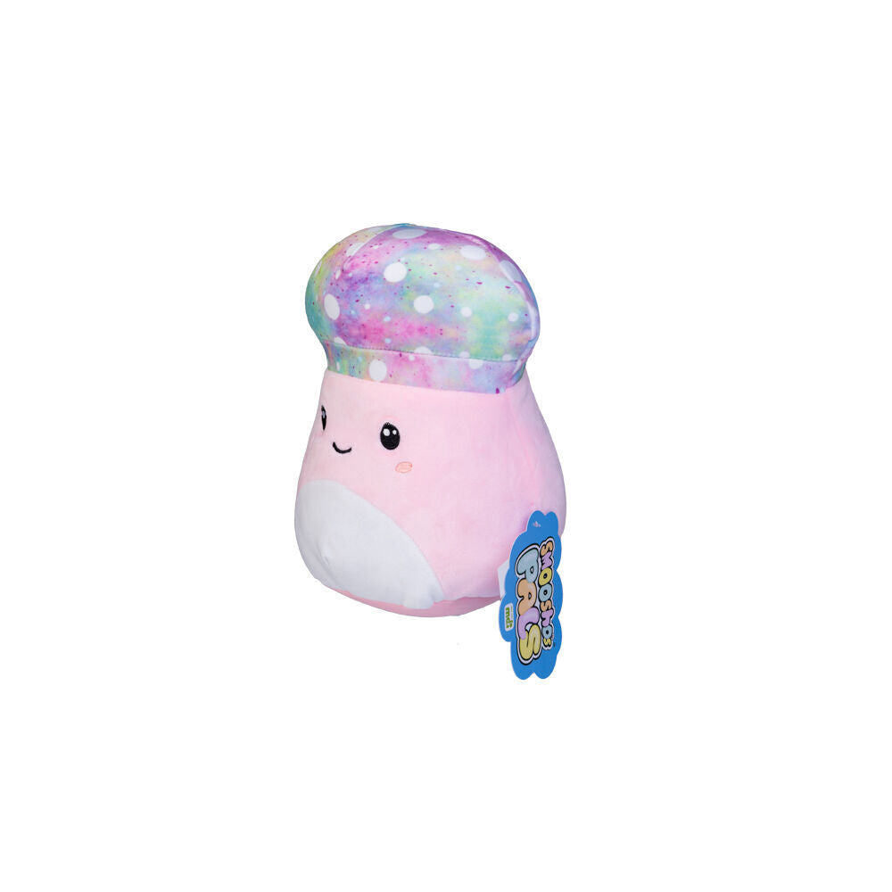 Smooshos Pal Squishy Velour Plushie Kids Toy 22x16x22cm Tie Dye Mushroom