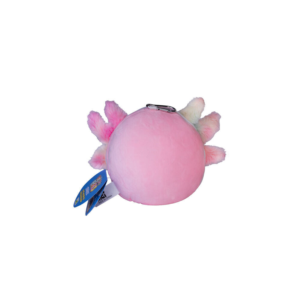 Smooshos Pal Velour Plushie Neck Pillow Kids Toy 17x15x10cm Travel Axolotl