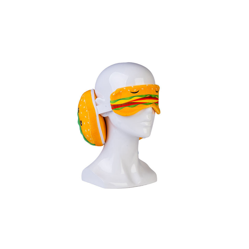 Smooshos Pal Velour Plushie Neck Pillow Kids Toy 17x15x10cm Travel Burger